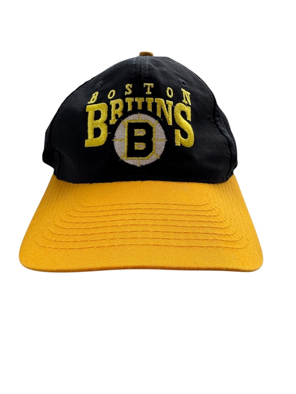 VTG '90s AJD Boston Bruins NHL Snapback Hat Cap